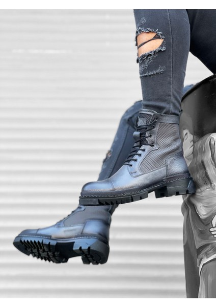 BA0183 İçi Dışı Hakiki Deri Gri Erkek Postal Bot fiyatları