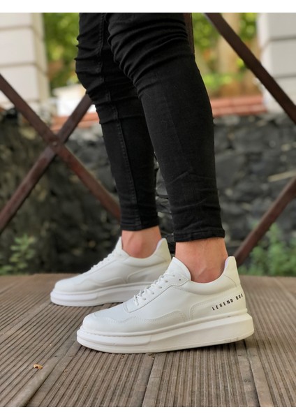 BA0238 BOA Yüksek Taban Beyaz Bağcıklı Erkek Ayakkabı fiyatları