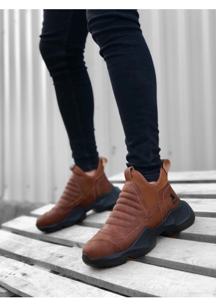 BA0401 Bağcıksız Rahat Yüksek Taban Taba Erkek Spor Yarım Bilek Bot fırsatları