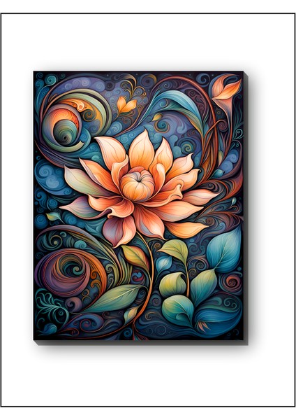 Lotus Art Mandala Kanvas Tablo Dekoratif Modern Soyut Minimalist fiyatları