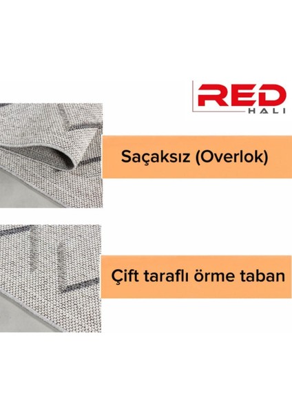 Iç ve Dış Mekan Halı Krem, Zig-Zag Tasarım, Hava Koşullarına Dayanıklı, Teras, Balkon Için indirimleri