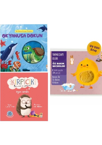 Okyanusa Dokun - Kirpicik Oyun Zamanı - Yaparsam Olur Öz Bakım Becerileri 3 Kitap
