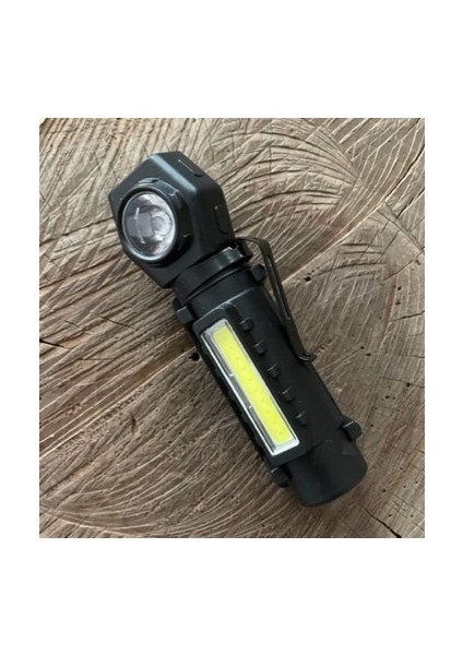 Mıknatıslı Şarjlı Kafa Lambası Kamp Feneri El Lambası El Feneri USB