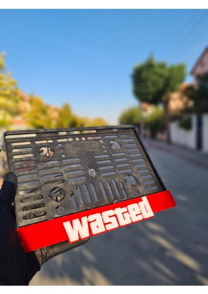 Karbon Soft Wasted Yazılı Pleksi Plakalık