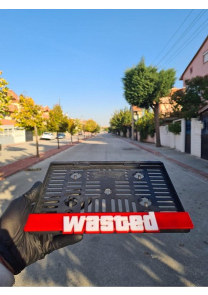 Karbon Soft Wasted Yazılı Pleksi Plakalık