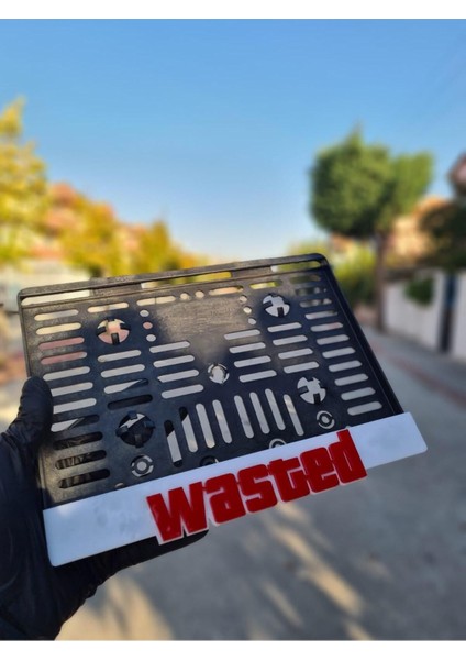 Karbon Soft Wasted Yazılı Pleksi Plakalık