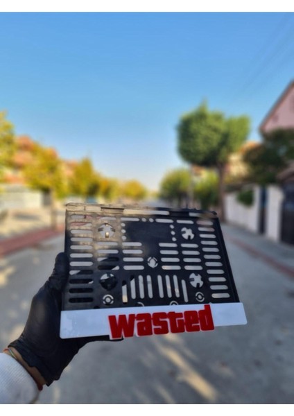 Karbon Soft Wasted Yazılı Pleksi Plakalık