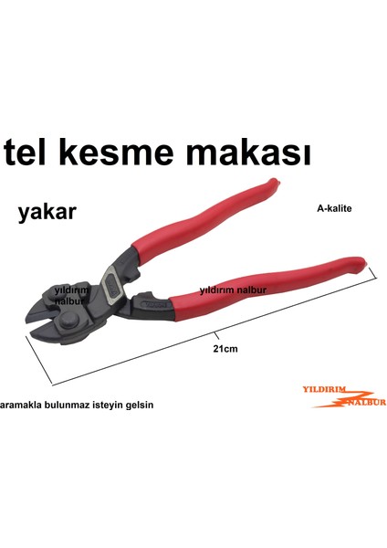 Tel Kesme Makası Metal Kesici Makas Demir Kesme Aleti