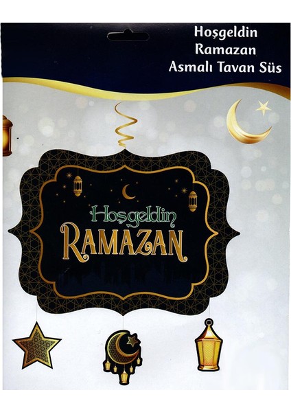 Hoşgeldin Ramazan Temalı Asmalı Tavan Süsü