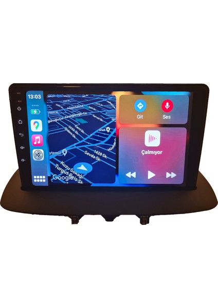 Renault Fluence/megane 3 / 2gb Ram 32GB Rom Hafıza Multimedya Android Sürüm 13 Kablosuz Carplay Navigasyon 9 Inç Ekran fırsatları