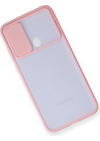 Samsung Galaxy M11 Kılıf Palm Buzlu Kamera Sürgülü Silikon - Pembe 300099 modelleri