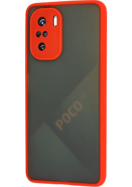 Xiaomi Poco F3 Kılıf Montreal Silikon Kapak - Kırmızı 300099