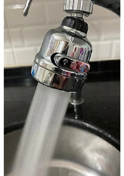 Krom 3 Fonksiyonlu Mutfak Lavabo Başlığı 360 Derece Döner Musluk Ucu fiyatları