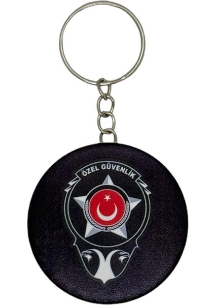 Özel Güvenlik Temalı Metal Buton Anahtarlık Açacak