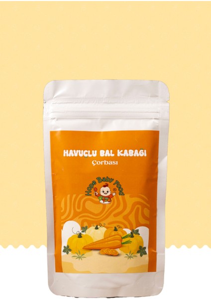 Havuçlu Balkabağı Çorbası+8 Ay - 100 Gram