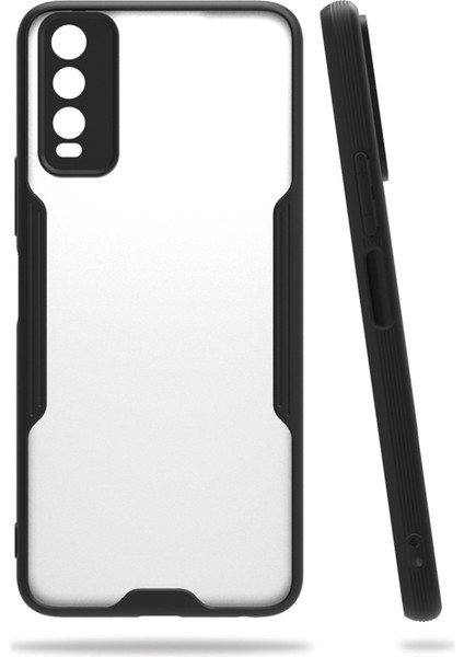 Vivo Y20 Kılıf Platin Silikon - Siyah 300099