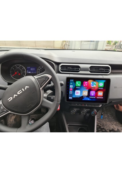 Dacia DUSTER(2019-2023 Yıl)2gb Ram 32GB Rom Hafıza Multimedya Android Sürüm 13 Kablosuz Carplay Navigasyon 10 Inç Ekran