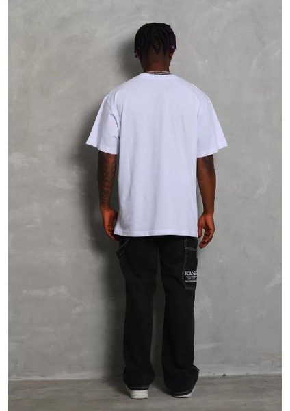 Erkek Düz Bisiklet Yaka T-Shirt 20/1 Penye - Beyaz fiyatları