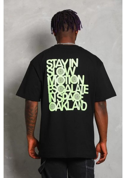 Erkek Baskılı Bisiklet Yaka T-Shirt 20/1 Penye - Siyah fırsatları