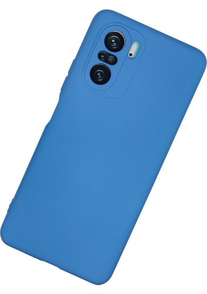 Xiaomi Poco F3 Kılıf Nano Içi Kadife Silikon - Mavi 300099