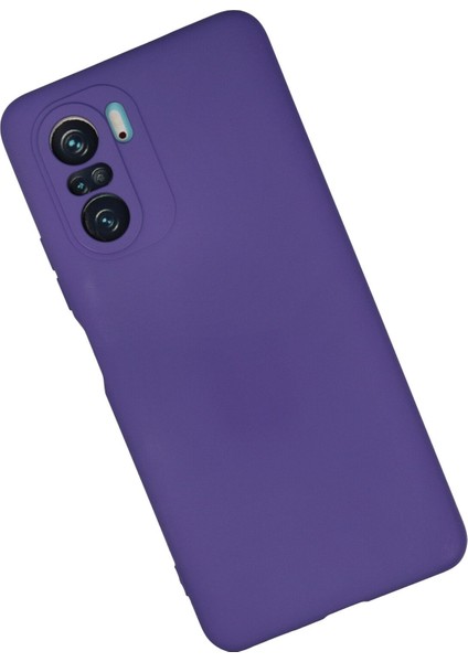 Xiaomi Redmi K40 Kılıf Nano Içi Kadife Silikon - Mor 300099