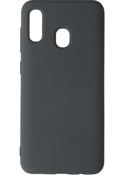 Samsung Galaxy A30 Kılıf Nano Içi Kadife Silikon - Gri 300099