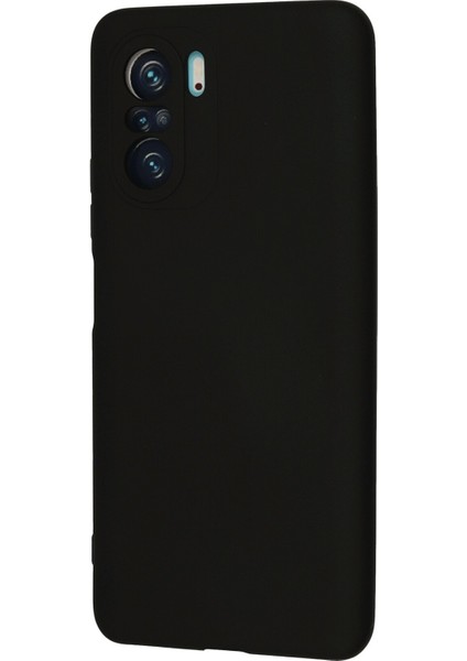 Xiaomi Redmi K40 Kılıf Nano Içi Kadife Silikon - Siyah 300099