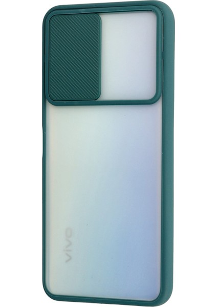 Vivo Y51 Kılıf Palm Buzlu Kamera Sürgülü Silikon - Yeşil 300099 fiyatları