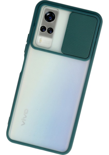 Vivo Y51 Kılıf Palm Buzlu Kamera Sürgülü Silikon - Yeşil 300099 modelleri