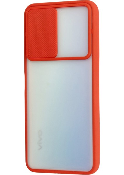Vivo Y51 Kılıf Palm Buzlu Kamera Sürgülü Silikon - Kırmızı 300099 modelleri
