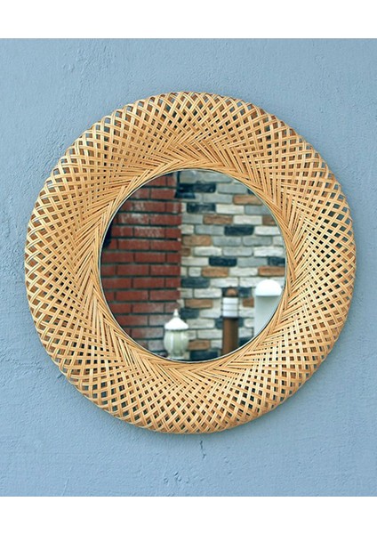 Bohem Sinnerlig Bambu Ayna - Iskandinav, Modern, Rattan