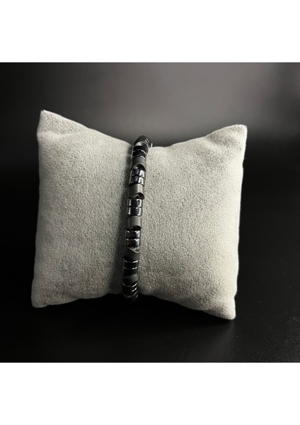 Hematit Ayarlanabilir Ölçü Unisex Doğal Taş Bileklik fırsatları