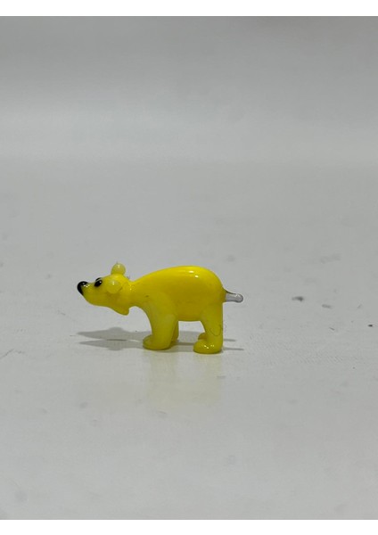 El Yapımı Mini Murano Cam Ayı Biblo A173-06