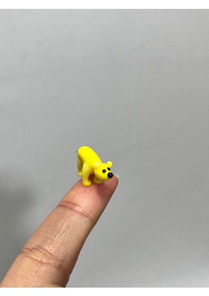El Yapımı Mini Murano Cam Ayı Biblo A173-06