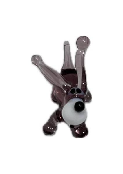 El Yapımı Mini Murano Cam Köpek Biblo A173-01
