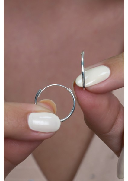 Gümüş Halka Küpe 18 mm wsk01