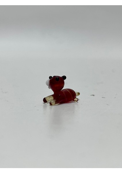 El Yapımı Mini Murano Cam Köpek Biblo A174-01