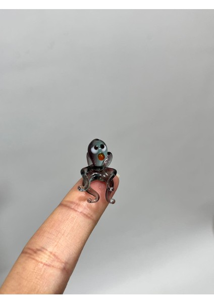 El Yapımı Mini Murano Cam Ahtapot Biblo A173-05