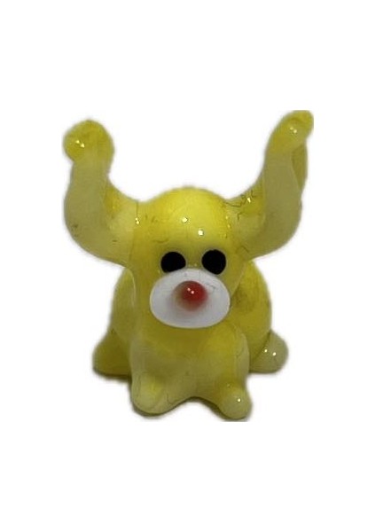 El Yapımı Mini Murano Cam Köpek Biblo A176-01