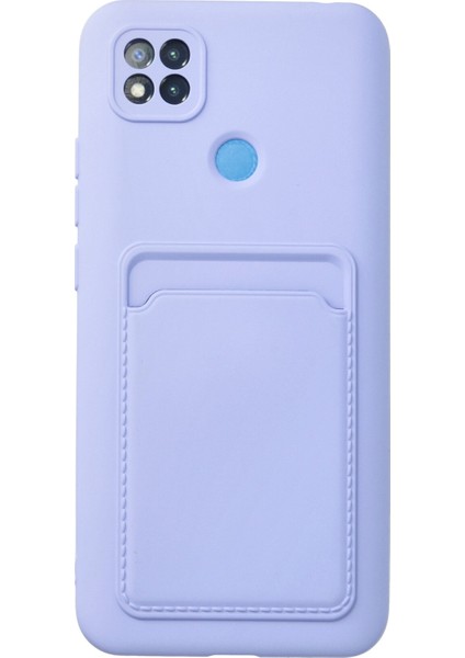 Xiaomi Redmi 9c Kılıf Kelvin Kartvizitli Silikon - Lila 300099