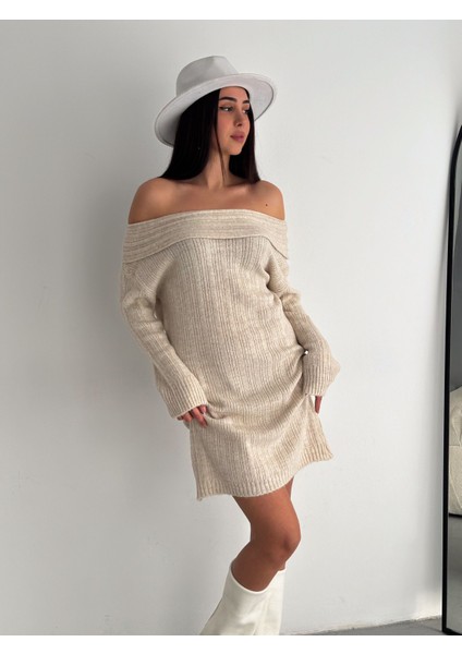 Madonna Yaka Triko Kadın Elbise fırsatları