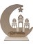 Ramazan Ahşap Eid Mubarak Dekorasyon Ay Islam Camii Müslüman Ahşap Plak Asılı Kolye Festivali Parti Malzemeleri 5 # (Yurt Dışından) 4