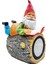 Güneş Bahçe Gnome Dekor-Eğlenceli Okuma Gnomish Reçine Heykeli Çim Veranda Balkon Sundurma Için Güneş Lambası (Yurt Dışından) 1