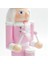 30 cm Pembe Ahşap Fındıkkıran Asker Heykelcik Beyaz Saç Taklidi Kakma Kukla Fındıkkıran Asker Bebek Oyuncak Süsleme, 2 (Yurt Dışından) 5