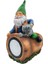 Güneş Bahçesi Gnome Dekor - Çim Veranda Balkon Sundurma Için Açık Gnome Güneş Işıkları Için Eğlenceli Gnomish Reçine Heykeli (Yurt Dışından) 1