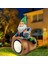 Güneş Bahçesi Gnome Dekor - Çim Veranda Balkon Sundurma Için Açık Gnome Güneş Işıkları Için Eğlenceli Gnomish Reçine Heykeli (Yurt Dışından) 3