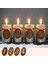 4pcs Noel Pas Numarası Dekoratif Advent Çelengi, Sıkıntılı Metal, Noel Pentagramı (Yurt Dışından) 2
