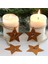 4pcs Noel Pas Numarası Dekoratif Advent Çelengi, Sıkıntılı Metal, Noel Pentagramı (Yurt Dışından) 4