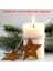 4pcs Noel Pas Numarası Dekoratif Advent Çelengi, Sıkıntılı Metal, Noel Pentagramı (Yurt Dışından) 5