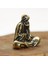 Retro Pirinç Dharma Buda Mini Heykeli Bodhidharma Usta Figürler Masa Dekorasyon El Sanatları Hediyeler Minyatürler (Yurt Dışından) 2
